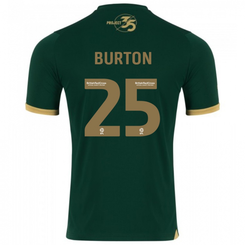 Homme Maillot Callum Burton #25 Vert Tenues Domicile 2023/24 T-Shirt Suisse