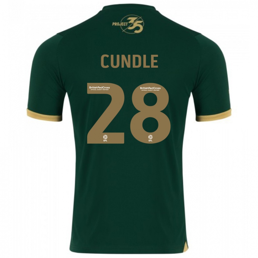 Homme Maillot Luke Cundle #28 Vert Tenues Domicile 2023/24 T-Shirt Suisse