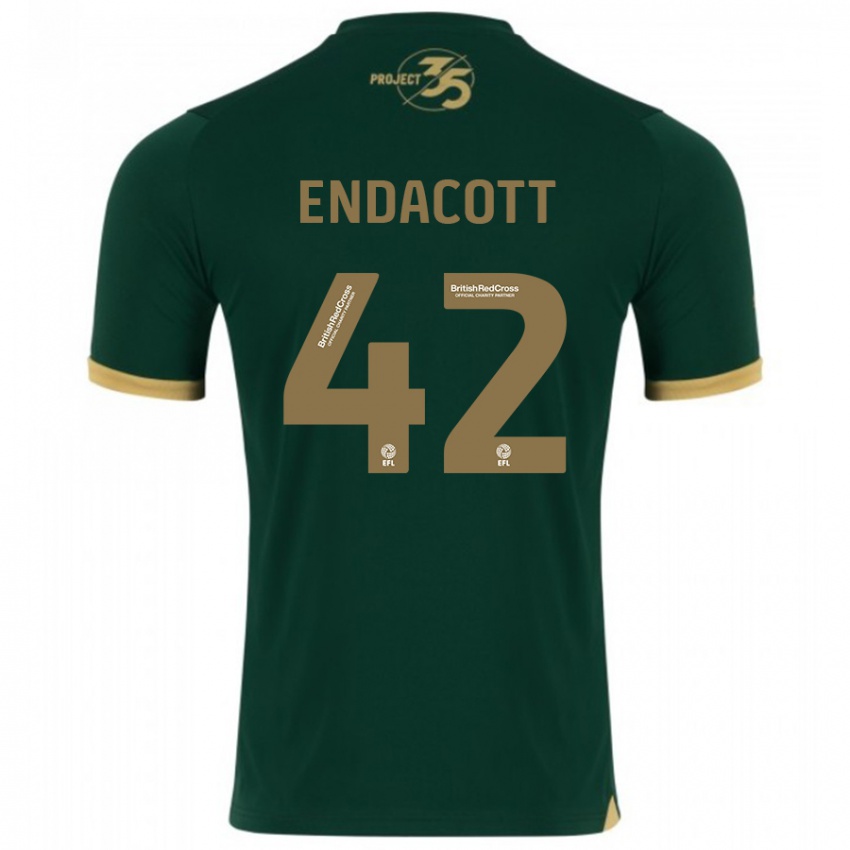 Homme Maillot Jack Endacott #42 Vert Tenues Domicile 2023/24 T-Shirt Suisse