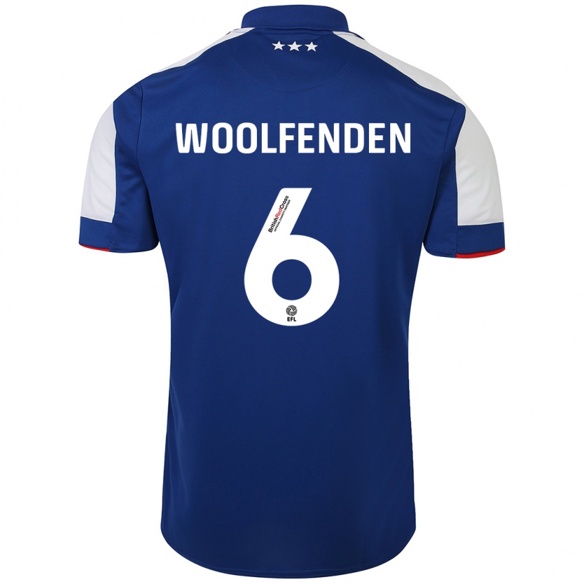 Homme Maillot Luke Woolfenden #6 Bleu Tenues Domicile 2023/24 T-Shirt Suisse