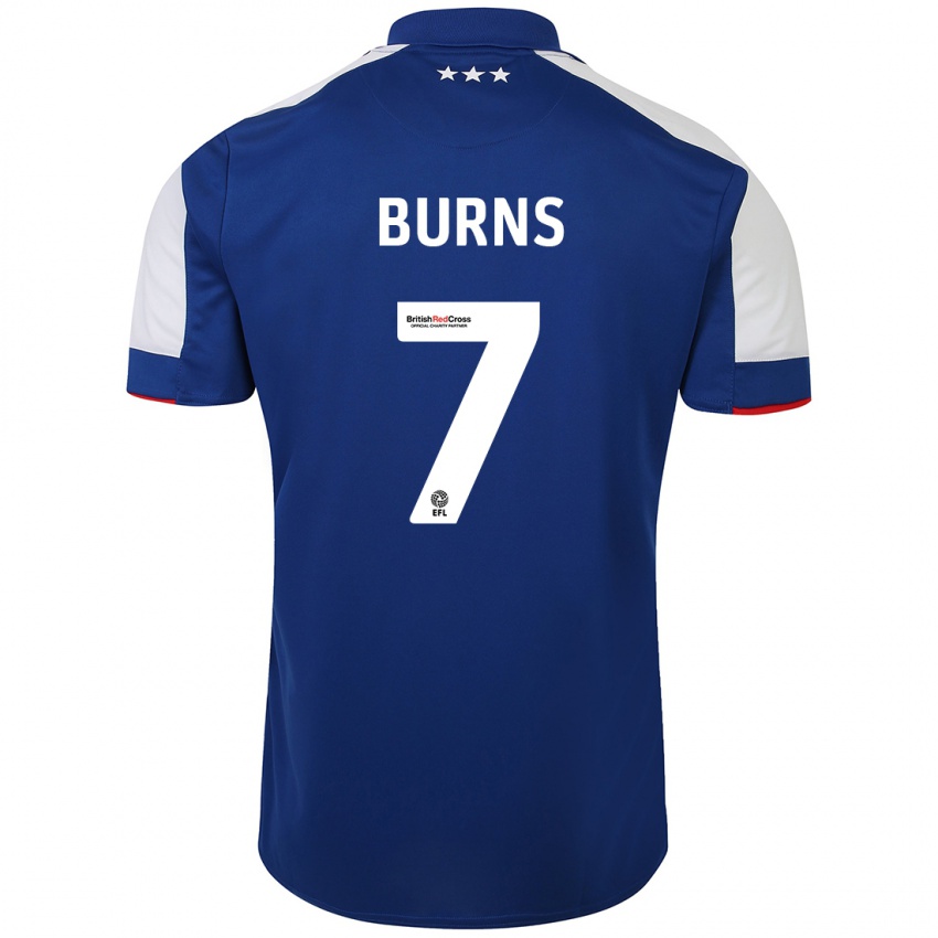 Herren Wes Burns #7 Blau Heimtrikot Trikot 2023/24 T-Shirt Schweiz