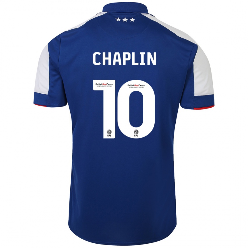 Herren Conor Chaplin #10 Blau Heimtrikot Trikot 2023/24 T-Shirt Schweiz