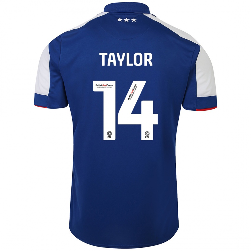 Homme Maillot Jack Taylor #14 Bleu Tenues Domicile 2023/24 T-Shirt Suisse