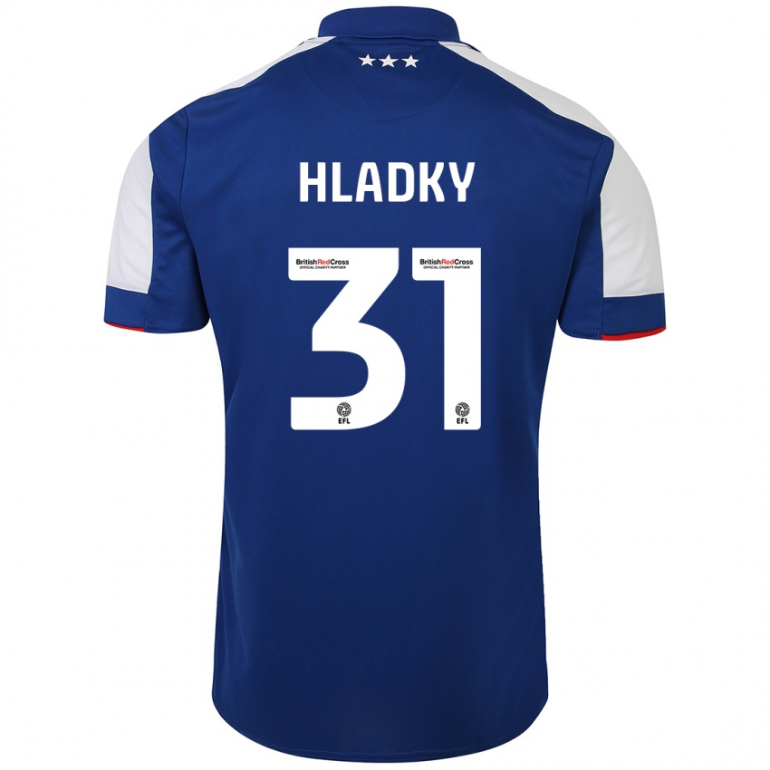 Herren Vaclav Hladky #31 Blau Heimtrikot Trikot 2023/24 T-Shirt Schweiz