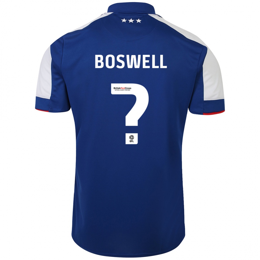 Herren Ashton Boswell #0 Blau Heimtrikot Trikot 2023/24 T-Shirt Schweiz