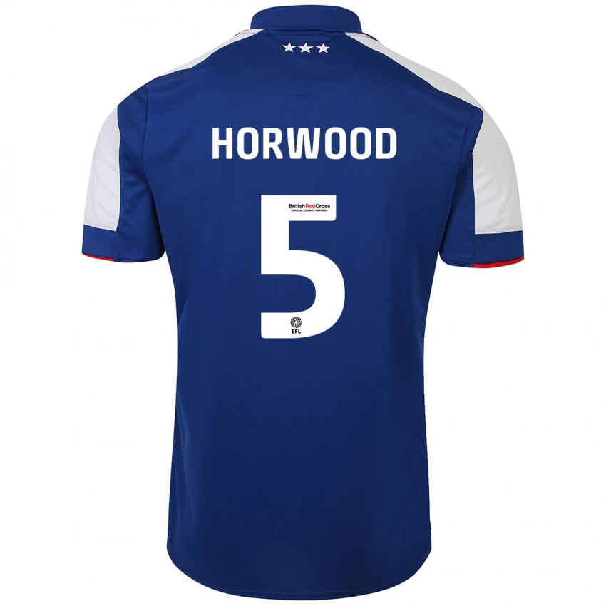 Herren Bonnie Horwood #5 Blau Heimtrikot Trikot 2023/24 T-Shirt Schweiz