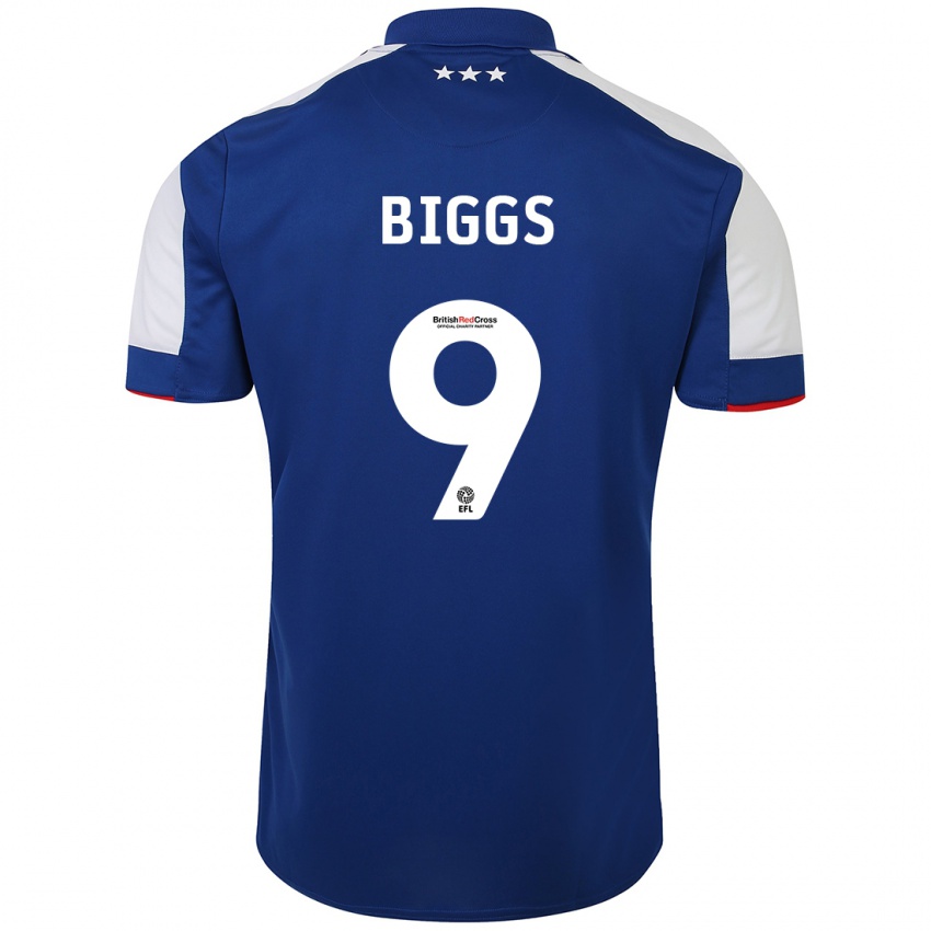 Herren Maddie Biggs #9 Blau Heimtrikot Trikot 2023/24 T-Shirt Schweiz