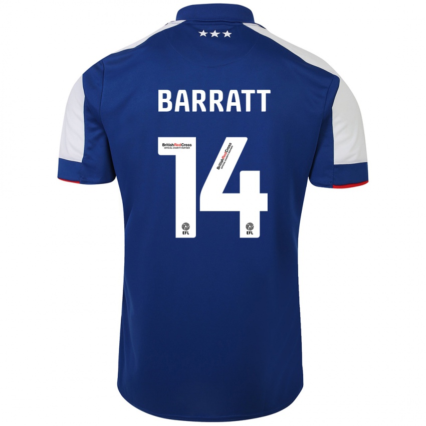 Herren Zoe Barratt #14 Blau Heimtrikot Trikot 2023/24 T-Shirt Schweiz