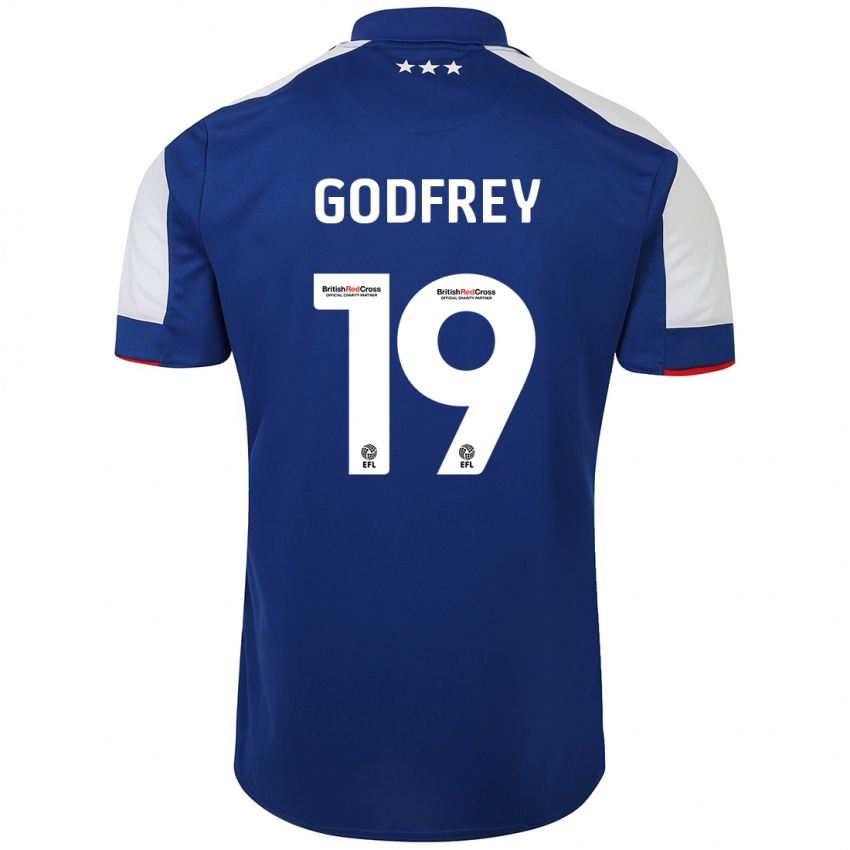 Herren Freya Godfrey #19 Blau Heimtrikot Trikot 2023/24 T-Shirt Schweiz