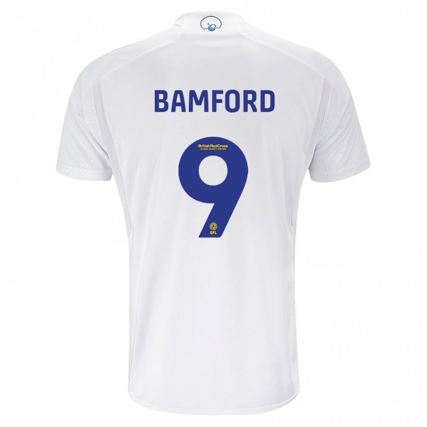 Homme Maillot Patrick Bamford #9 Blanc Tenues Domicile 2023/24 T-Shirt Suisse
