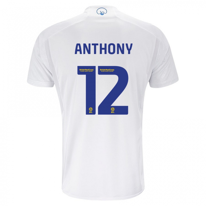 Homme Maillot Jaidon Anthony #12 Blanc Tenues Domicile 2023/24 T-Shirt Suisse