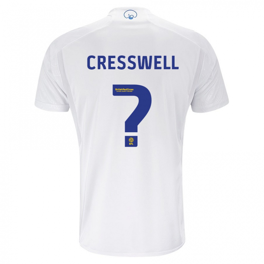 Homme Maillot Alfie Cresswell #0 Blanc Tenues Domicile 2023/24 T-Shirt Suisse