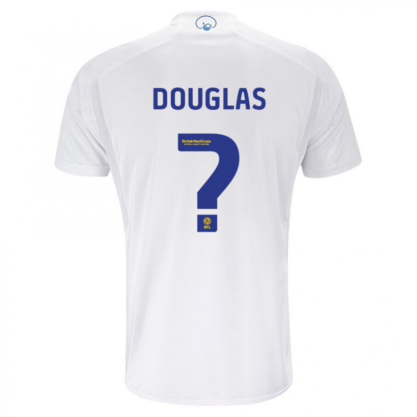 Homme Maillot Connor Douglas #0 Blanc Tenues Domicile 2023/24 T-Shirt Suisse