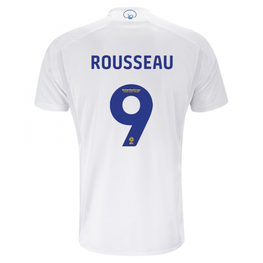 Homme Maillot Jess Rousseau #9 Blanc Tenues Domicile 2023/24 T-Shirt Suisse