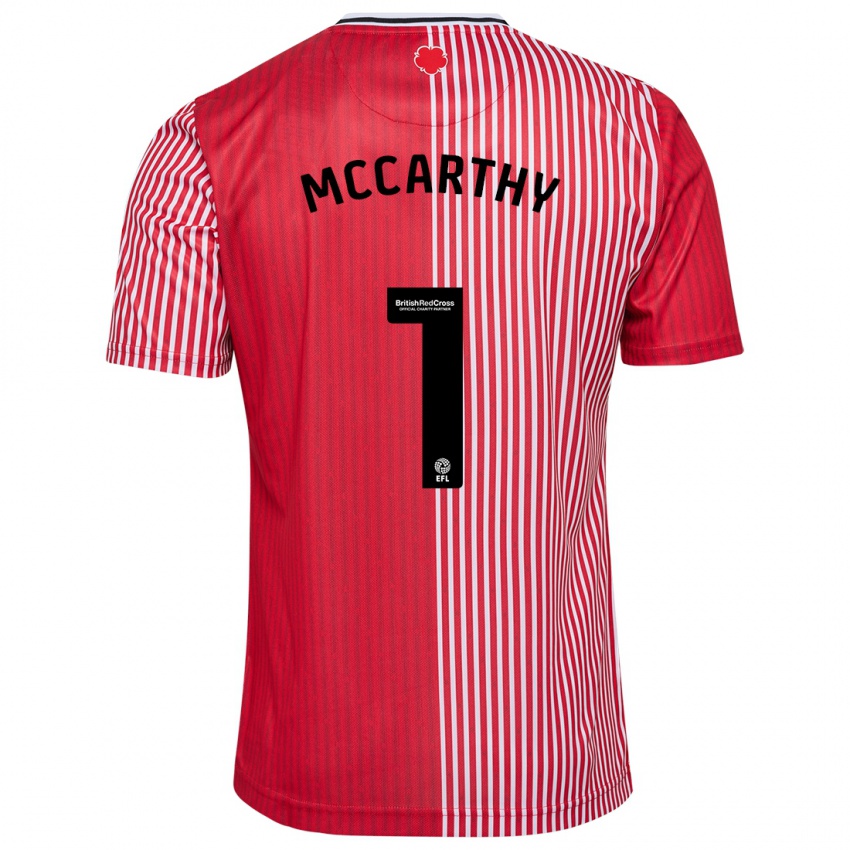 Herren Alex Mccarthy #1 Rot Heimtrikot Trikot 2023/24 T-Shirt Schweiz