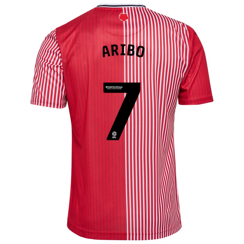 Herren Joe Aribo #7 Rot Heimtrikot Trikot 2023/24 T-Shirt Schweiz
