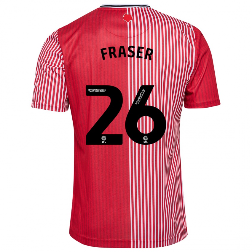 Homme Maillot Ryan Fraser #26 Rouge Tenues Domicile 2023/24 T-Shirt Suisse