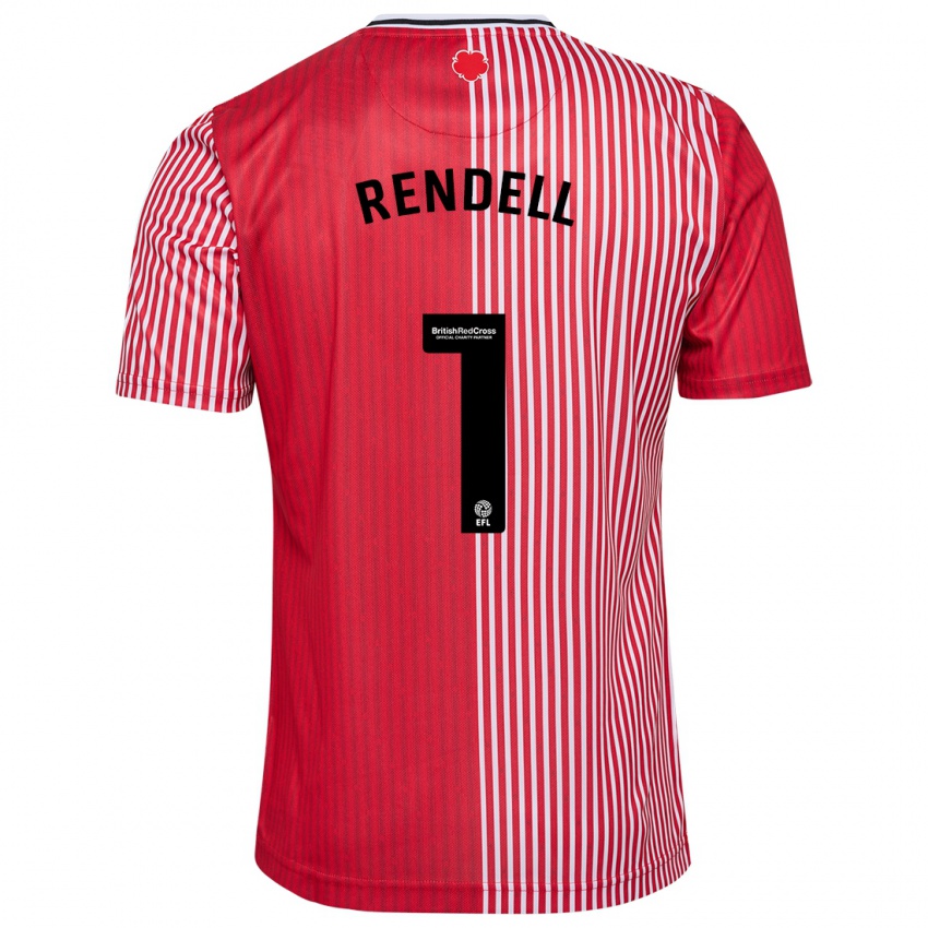 Herren Kayla Rendell #1 Rot Heimtrikot Trikot 2023/24 T-Shirt Schweiz