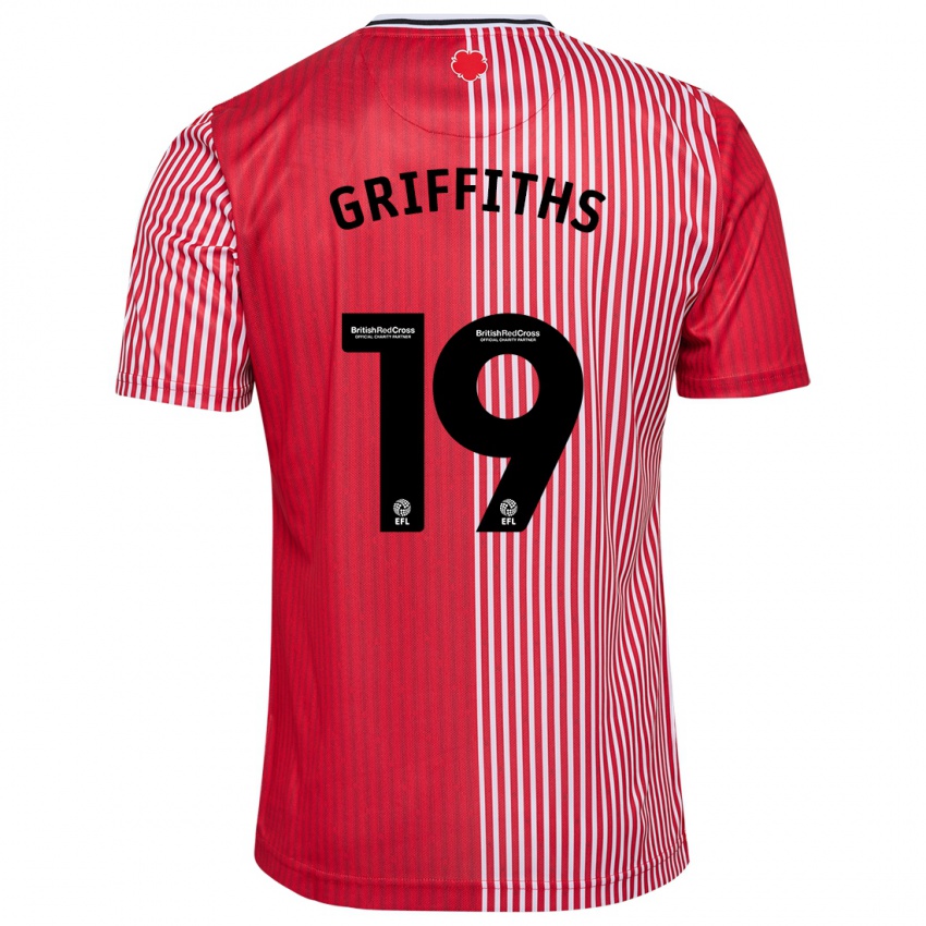 Herren Alice Griffiths #19 Rot Heimtrikot Trikot 2023/24 T-Shirt Schweiz