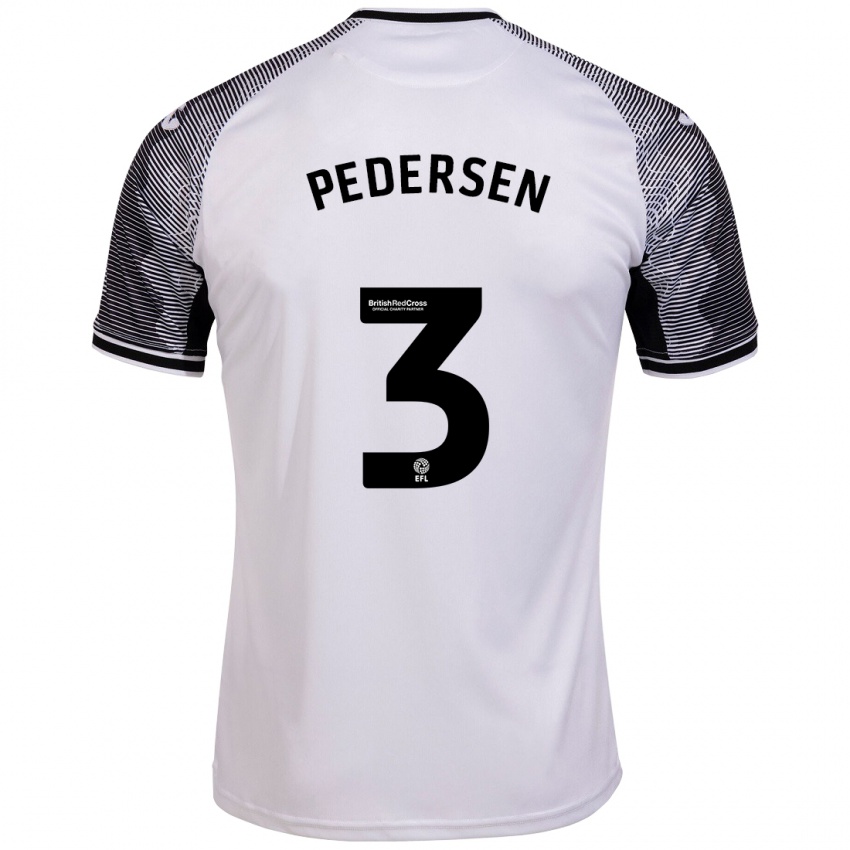 Herren Kristian Pedersen #3 Weiß Heimtrikot Trikot 2023/24 T-Shirt Schweiz