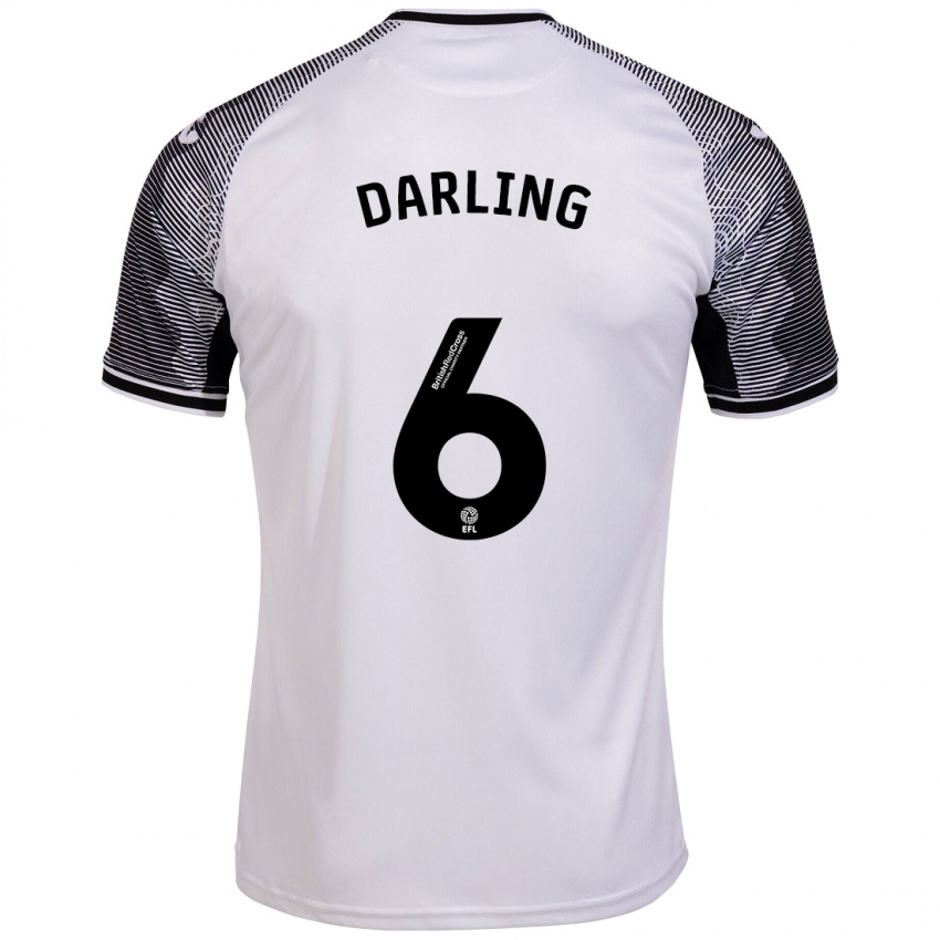 Herren Harry Darling #6 Weiß Heimtrikot Trikot 2023/24 T-Shirt Schweiz