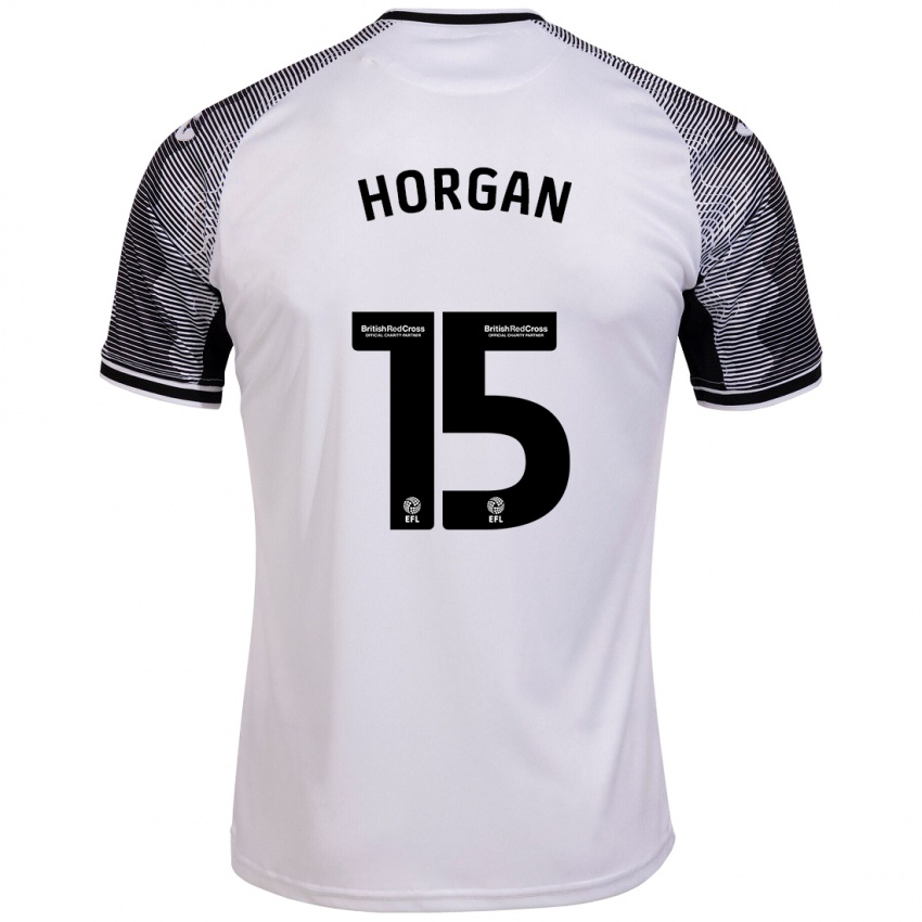 Herren Gwenan Horgan #15 Weiß Heimtrikot Trikot 2023/24 T-Shirt Schweiz