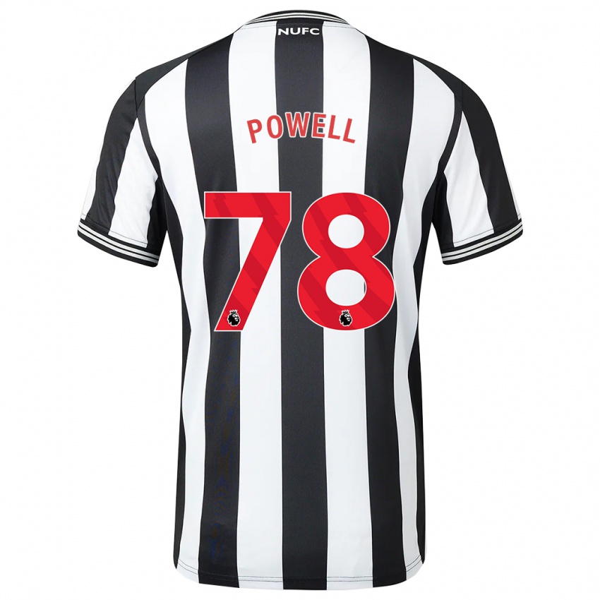 Homme Maillot Harry Powell #78 Noir Blanc Tenues Domicile 2023/24 T-Shirt Suisse