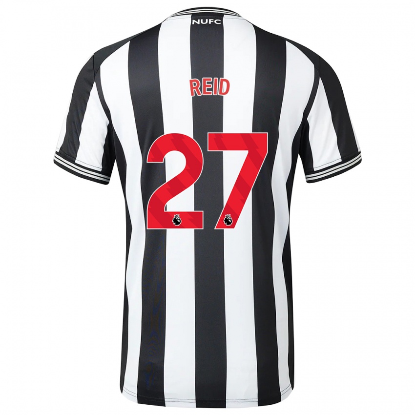 Homme Maillot Hannah Reid #27 Noir Blanc Tenues Domicile 2023/24 T-Shirt Suisse