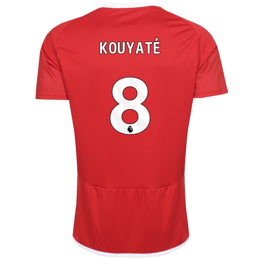 Homme Maillot Cheikhou Kouyate #8 Rouge Tenues Domicile 2023/24 T-Shirt Suisse