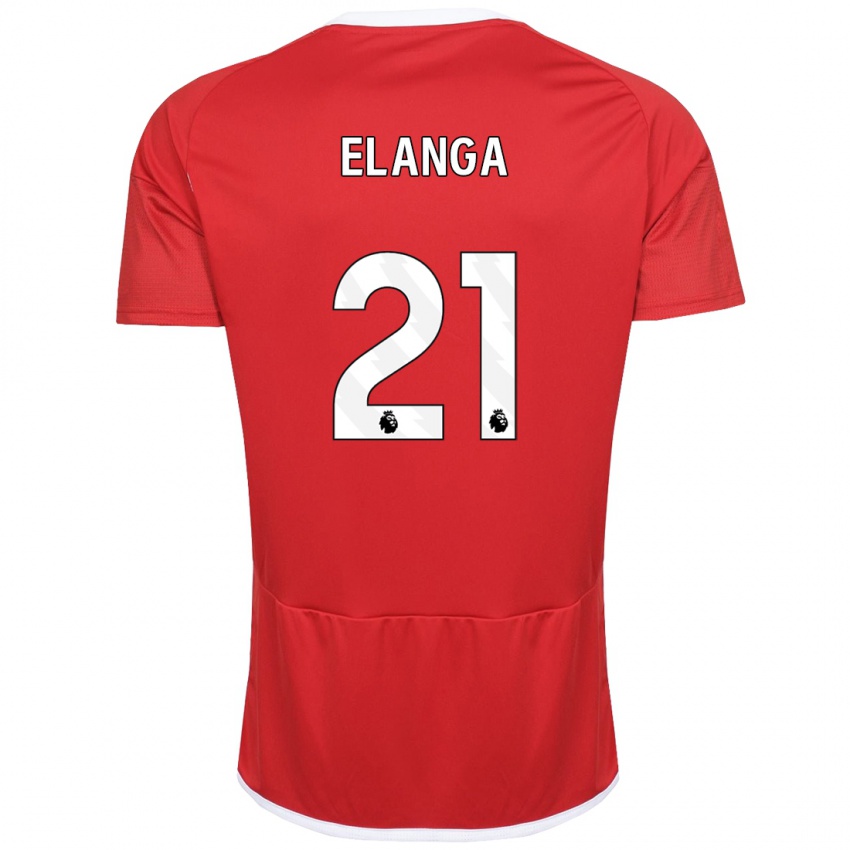 Homme Maillot Anthony Elanga #21 Rouge Tenues Domicile 2023/24 T-Shirt Suisse