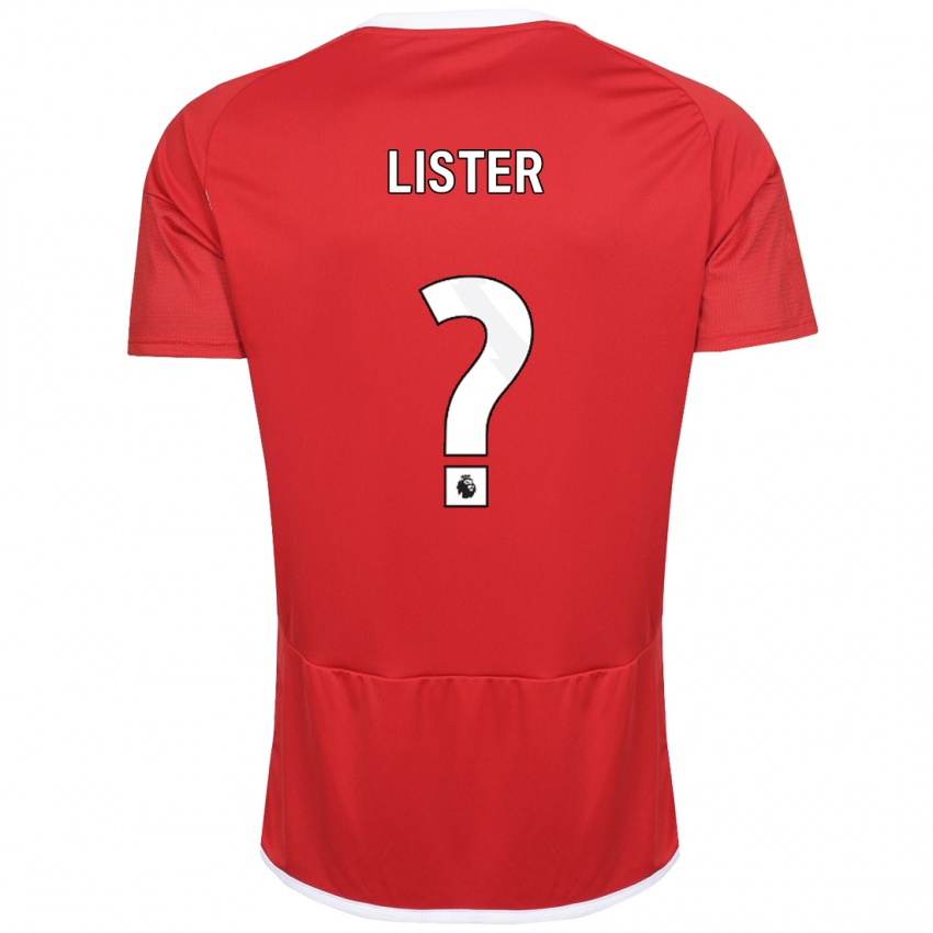 Homme Maillot Henry Lister #0 Rouge Tenues Domicile 2023/24 T-Shirt Suisse