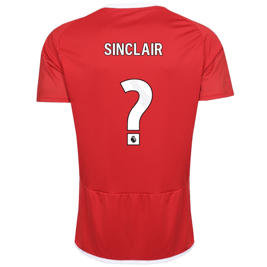 Homme Maillot Jimmy Sinclair #0 Rouge Tenues Domicile 2023/24 T-Shirt Suisse