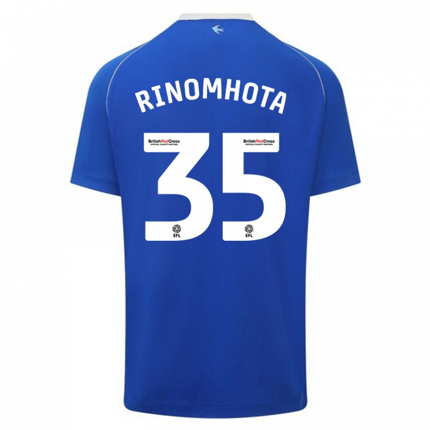 Homme Maillot Andy Rinomhota #35 Bleu Tenues Domicile 2023/24 T-Shirt Suisse