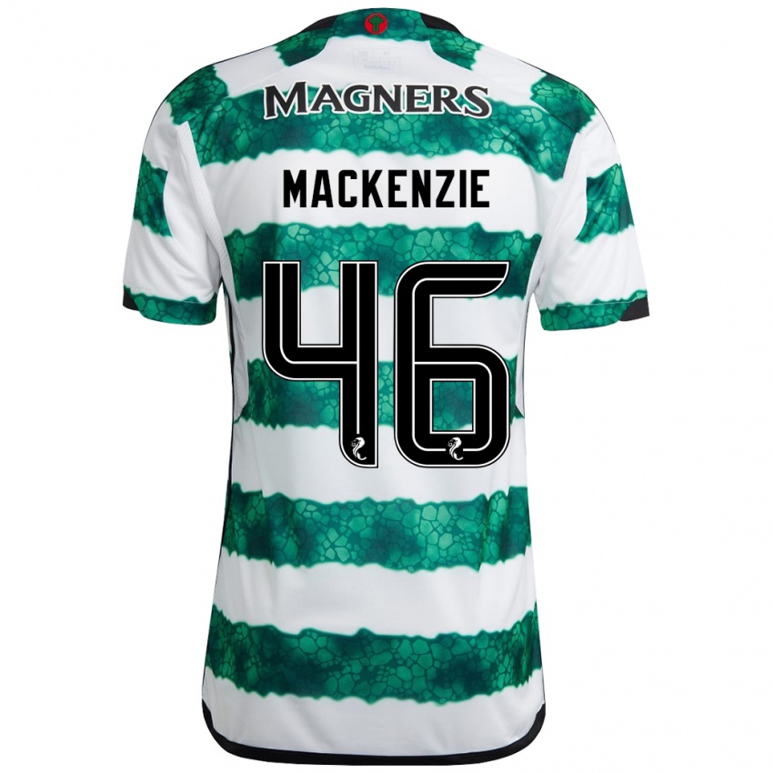 Homme Maillot Magnus Mackenzie #46 Vert Tenues Domicile 2023/24 T-Shirt Suisse