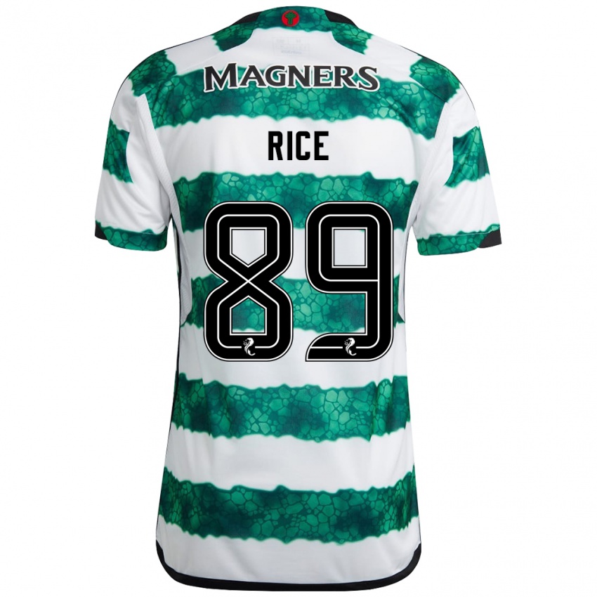 Homme Maillot Aidan Rice #89 Vert Tenues Domicile 2023/24 T-Shirt Suisse