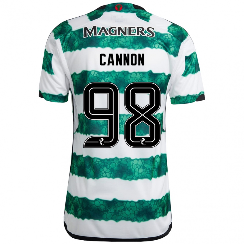 Homme Maillot Aidan Cannon #98 Vert Tenues Domicile 2023/24 T-Shirt Suisse
