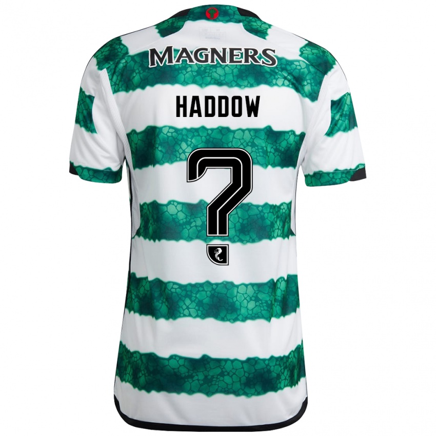 Homme Maillot Aiden Haddow #0 Vert Tenues Domicile 2023/24 T-Shirt Suisse