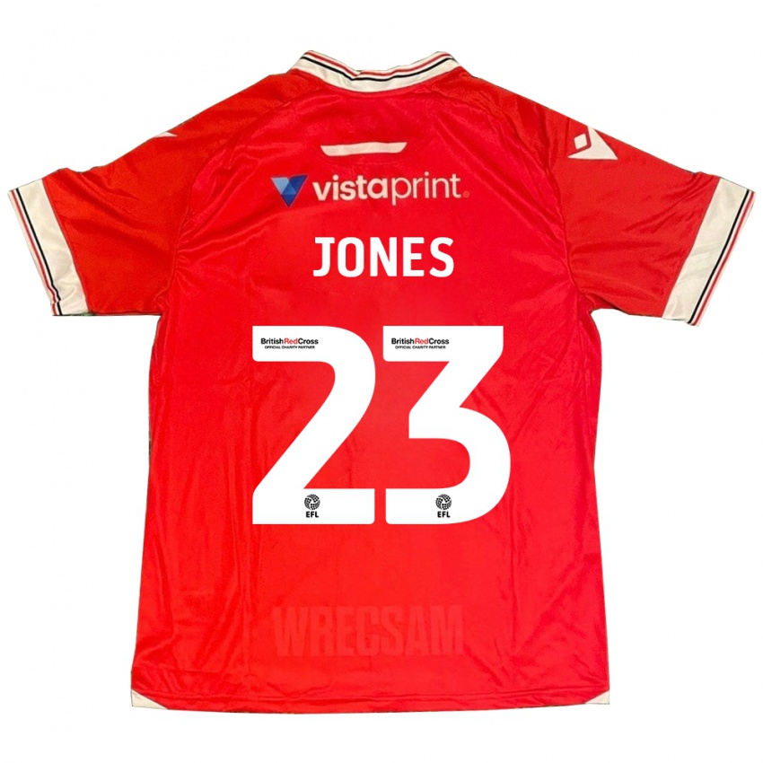 Herren Ruby Jones #23 Rot Heimtrikot Trikot 2023/24 T-Shirt Schweiz