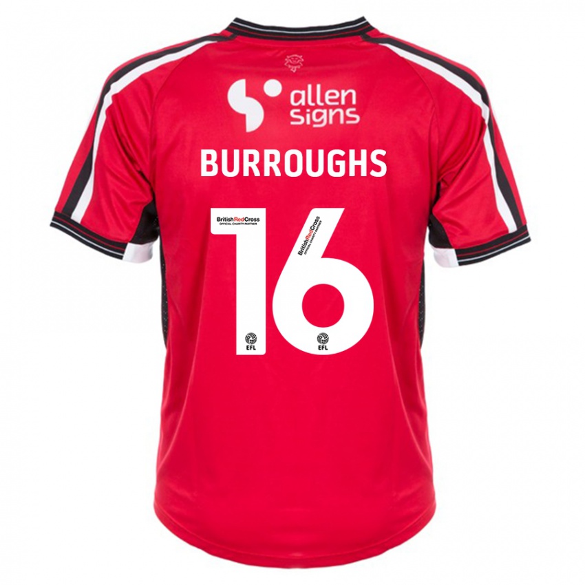Herren Jack Burroughs #16 Rot Heimtrikot Trikot 2023/24 T-Shirt Schweiz