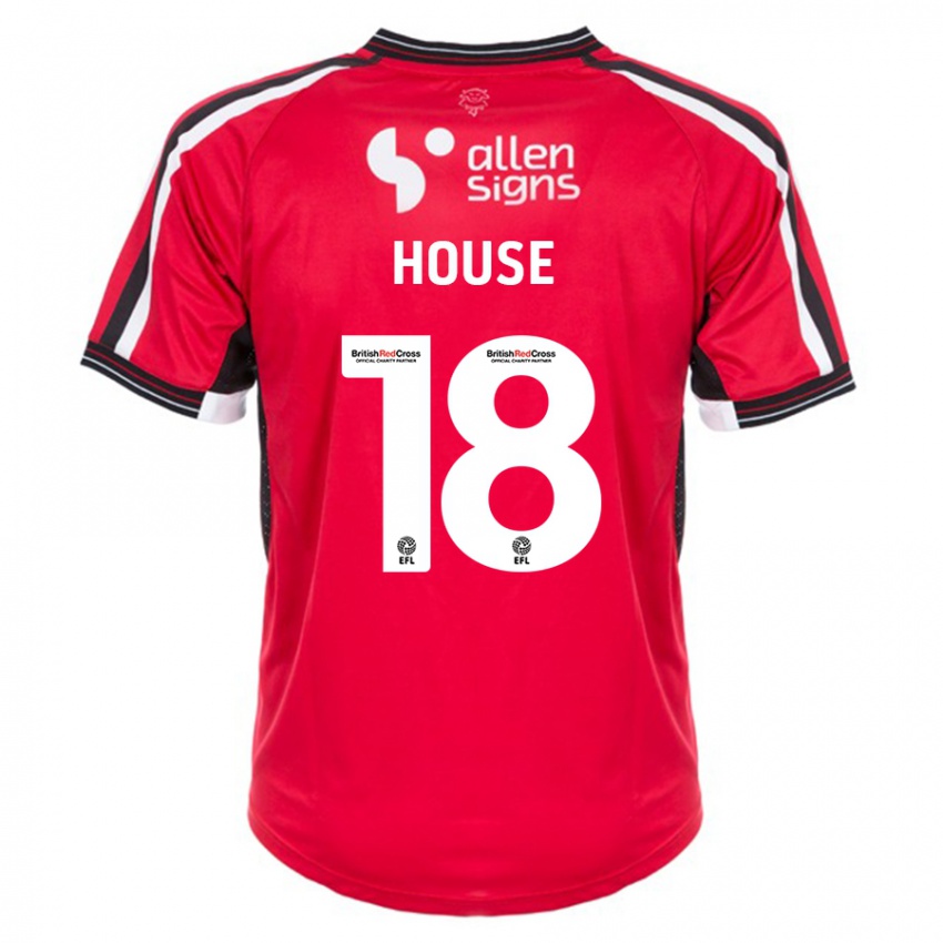 Herren Ben House #18 Rot Heimtrikot Trikot 2023/24 T-Shirt Schweiz