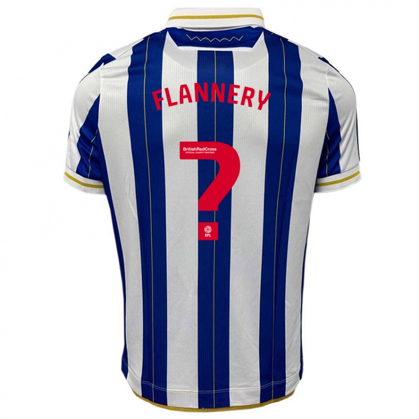 Herren Cian Flannery #0 Blau Weiss Heimtrikot Trikot 2023/24 T-Shirt Schweiz
