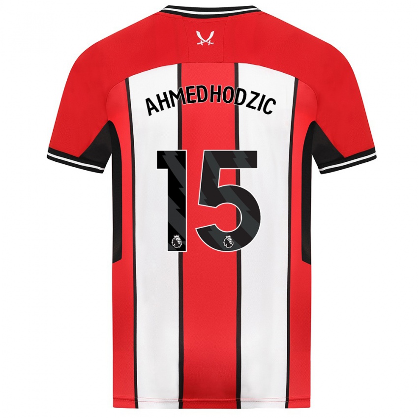 Herren Anel Ahmedhodzic #15 Rot Heimtrikot Trikot 2023/24 T-Shirt Schweiz