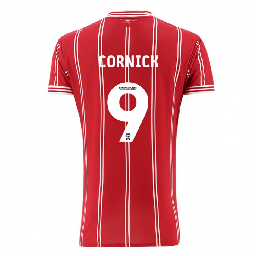 Herren Harry Cornick #9 Rot Heimtrikot Trikot 2023/24 T-Shirt Schweiz