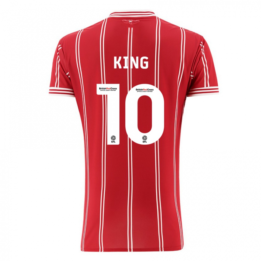 Herren Andy King #10 Rot Heimtrikot Trikot 2023/24 T-Shirt Schweiz