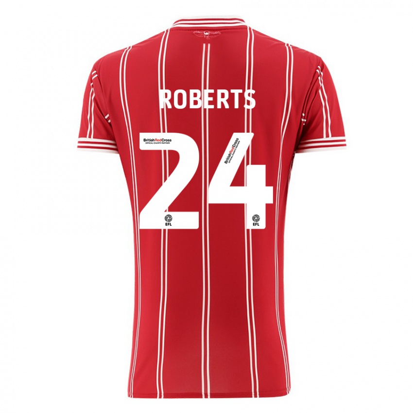Herren Haydon Roberts #24 Rot Heimtrikot Trikot 2023/24 T-Shirt Schweiz
