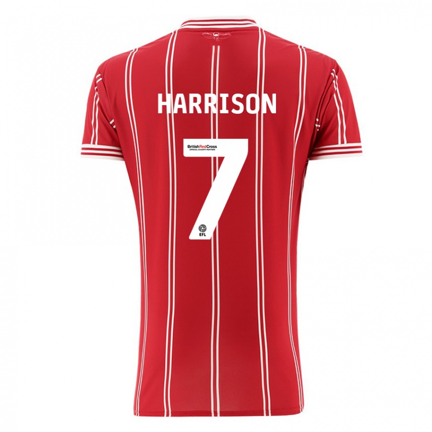 Herren Abi Harrison #7 Rot Heimtrikot Trikot 2023/24 T-Shirt Schweiz