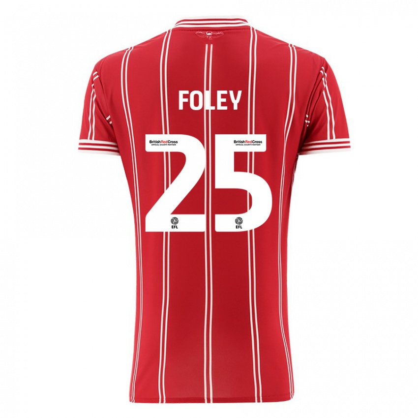 Herren Erin Foley #25 Rot Heimtrikot Trikot 2023/24 T-Shirt Schweiz