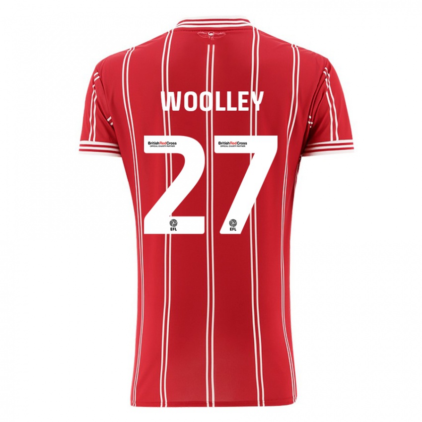 Herren Jesse Woolley #27 Rot Heimtrikot Trikot 2023/24 T-Shirt Schweiz