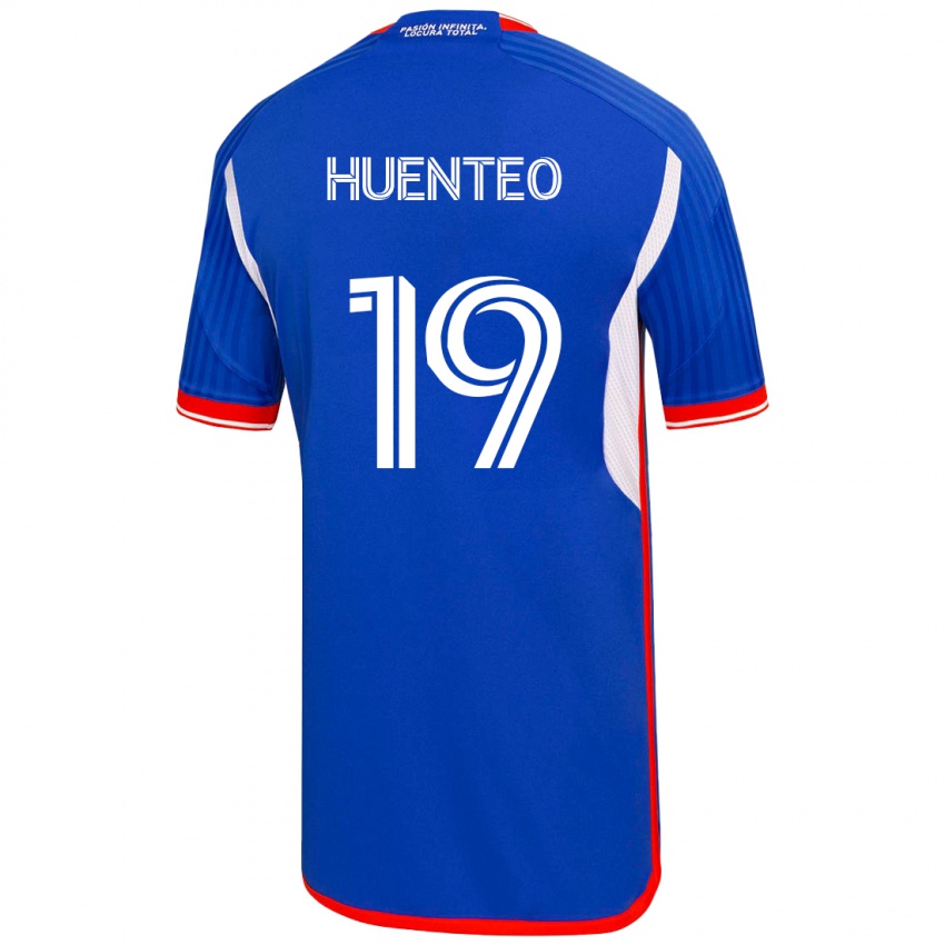 Homme Maillot Yessenia Huenteo #19 Bleu Tenues Domicile 2023/24 T-Shirt Suisse