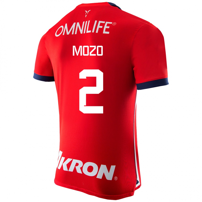 Homme Maillot Alan Mozo #2 Rouge Tenues Domicile 2023/24 T-Shirt Suisse